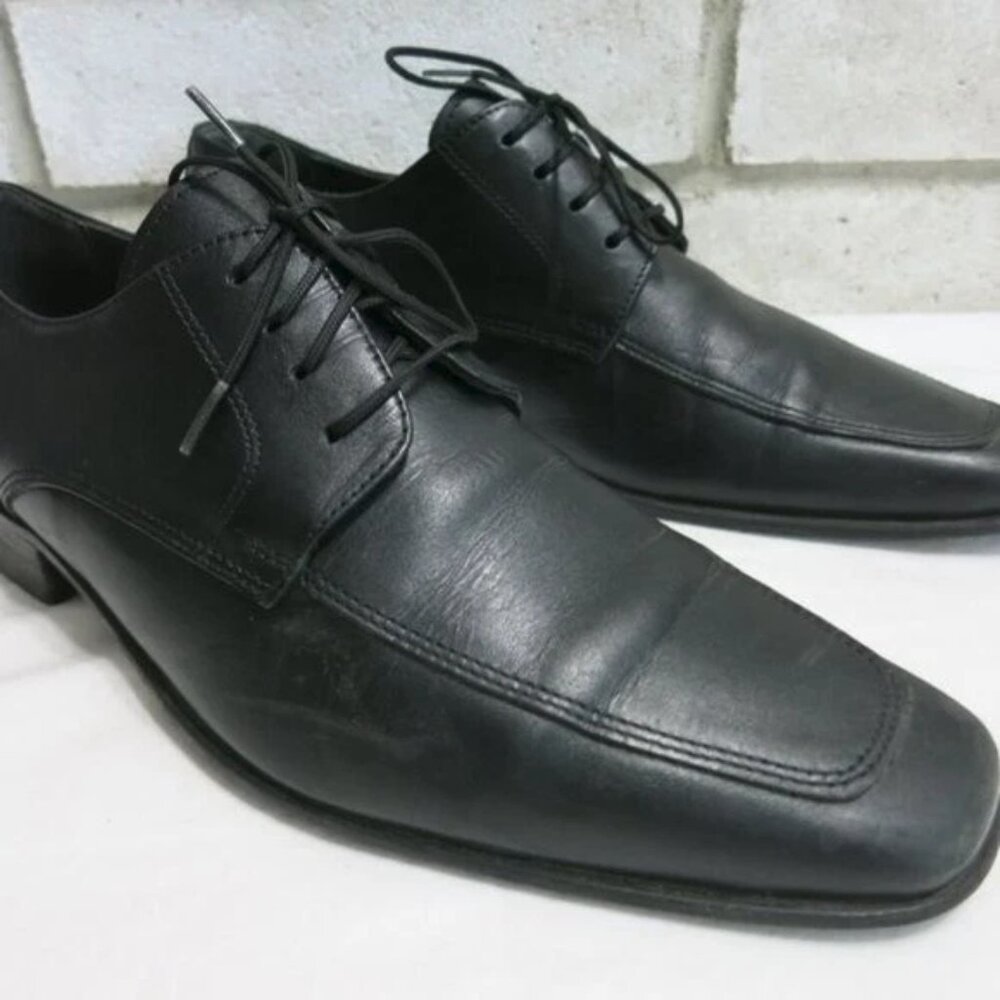 Regal Bajnon Black Leather Dress Shoes Men's Oxfords Fashion Footwear Kutsu Sz 7